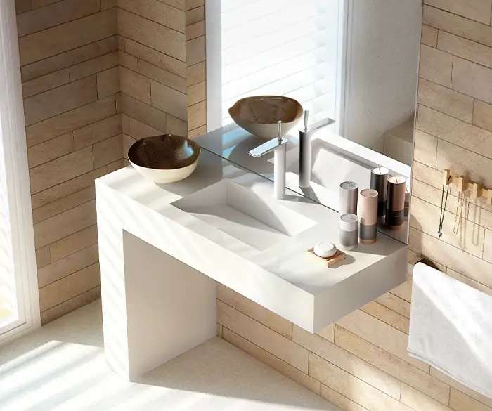 schlichtes, modisches Waschbecken von der Rieger – Ihre Bäderschmiede